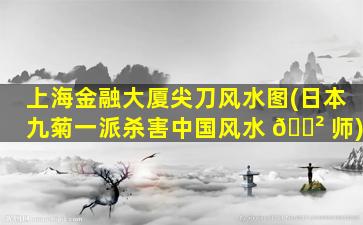 上海金融大厦尖刀风水图(日本九菊一派杀害中国风水 🌲 师)